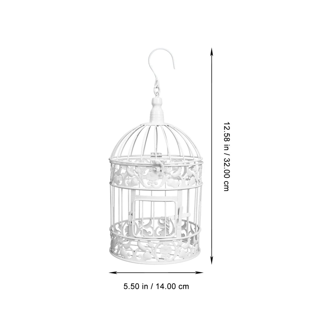 European-style Birdcage delicate Pastoral Iron Craft Bird Cage Shop Window Photo Props wedding Party Festival Birdcages Ornament