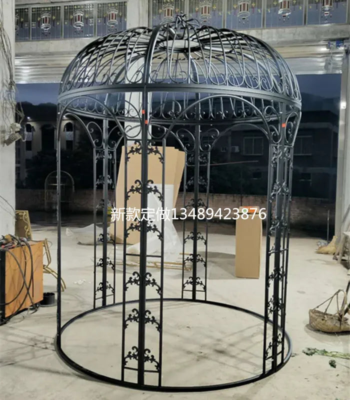 Bird Cage Outdoor Garden Shopping Mall Hot Pot Restaurant Oversized Bird Cage Metal Giant Cage