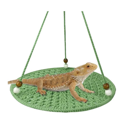 Hammock for Large Small Bearded Dragons Geckos Lizards Snake Crocheted Climbing Hammock Climbing Bed