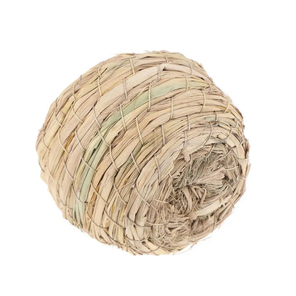 1pc Natural Handmade Straw Bird Nest Pigeon House Parrot Nest Warm Pet Bedroom Courtyard Small Animal Bird Cages