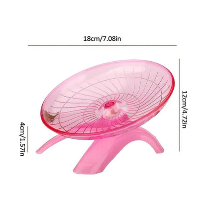 Hamster Running Wheel Super Silent 7 Inch Acrylic Running Disc Toy Thickened And Sturdy Hamster Accessories For Hamsters Gerbils