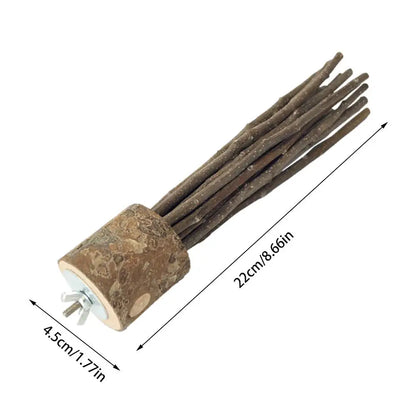 wooden parrot stand pole perch wood natural tree branch bird stand beak and claw grinding parrot toys birdcage decoration pets