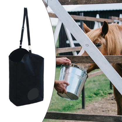 Horse Hay Bag Hanging Pouch Tote Bag Hay Container Horse Slow feed Hay Bag