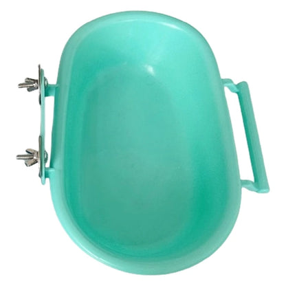 Screw Bird Bathtub for Parrots Birdcage Hanging Shower Basin Parrot Bathing Tray Cage Bathing Tub for Various Size Bird