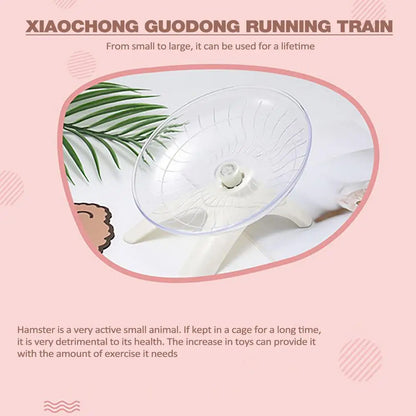 Hamster Running Wheel Super Silent 7 Inch Acrylic Running Disc Toy Thickened And Sturdy Hamster Accessories For Hamsters Gerbils