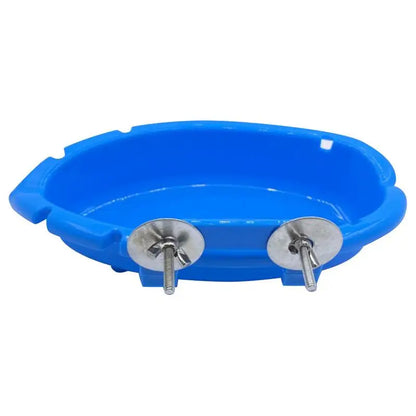 Parrot Bath Tub Bowl Bird Water Feeder Basin Parrot Cage Hanging Bird Bath Tub Bathing Supplies Feeder Bird Cage Accessories