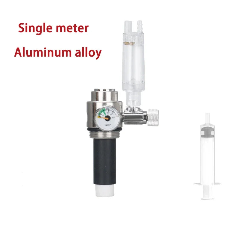CO2 Generator Filter Value Double Meter Fish Tank CO2 Control Carbon Fiber Filter Element Accessories Filter Aquarium DIY