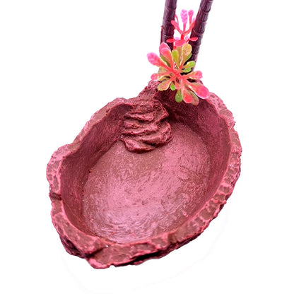 Pet Reptile Feeder Bowl Resin Aquarium Basin Food Water Pot Reptile Turtle Tortoise Scorpion Lizard Crabs Supplies Dropshipping