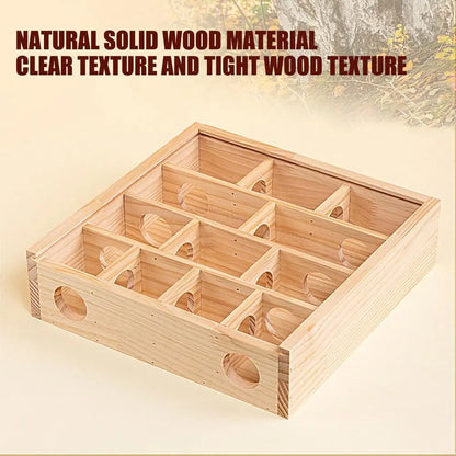Maze Hamster Toy Hamster Play Toys Gerbil Maze Wooden Funny Toy Hamster Toys Gerbil Maze Small Pet Animals Activity With