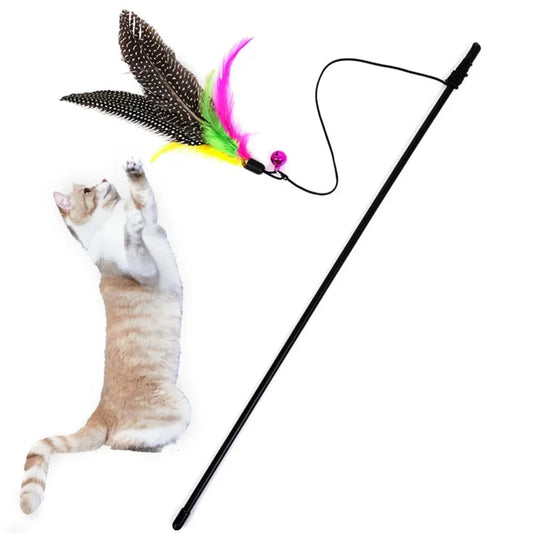 Funny Kitten Teaser Toy Rod