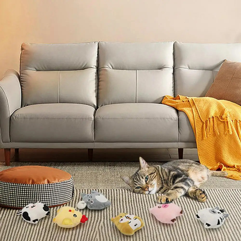 Cat Catnip Toy Built-in Catnip Interactive Cat Pillow Toy Relieve Stress Stuffed Plush Animal Pet Supplies Exercise Your Cat