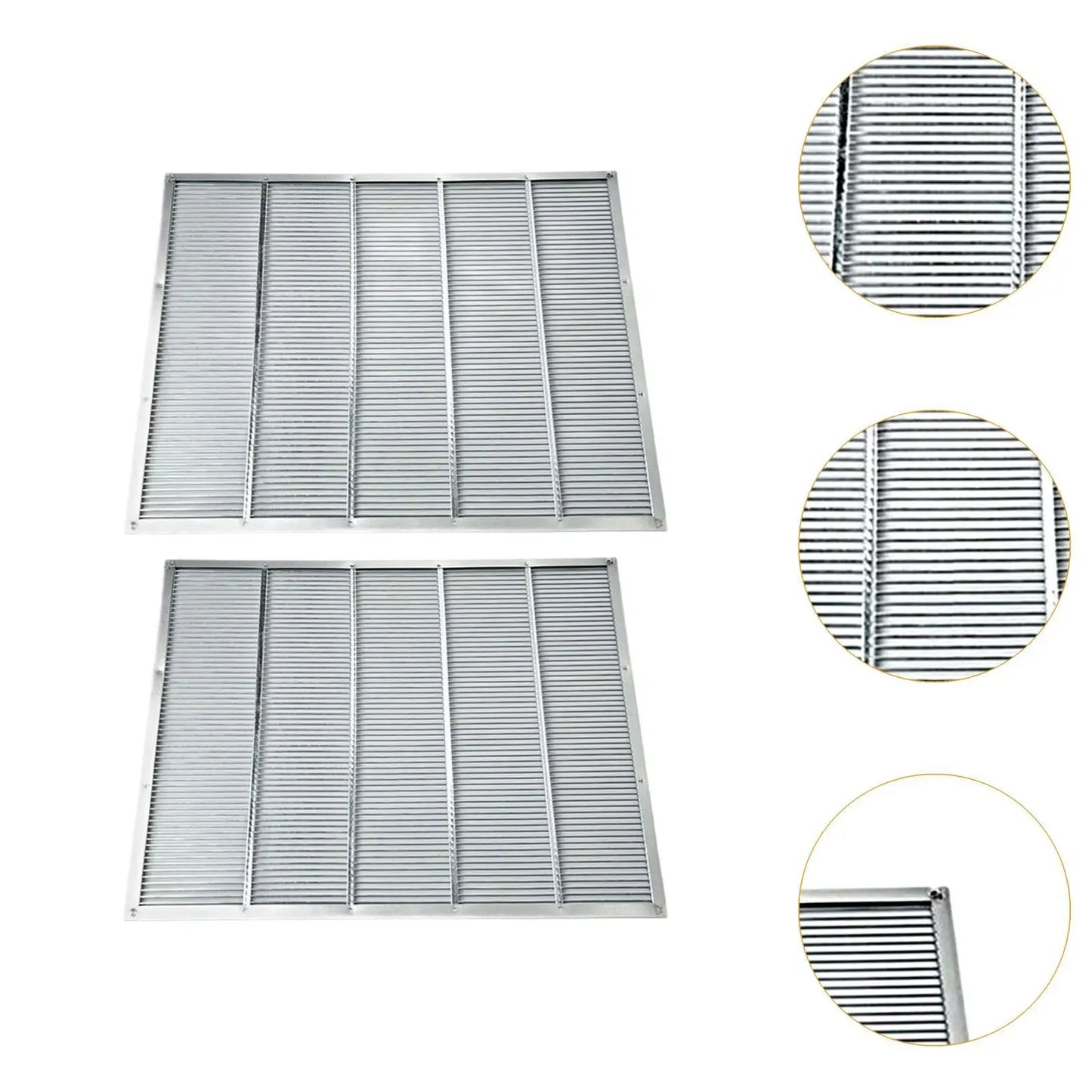 2x Queen Excluders Stainless Steel Wooden Beehives Equipment Beekeeping Tool for