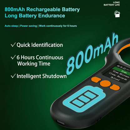 Bluetooth Animal Tag Reader 2.4G Wireless Portable RFID 134.2Khz/125Khz EMID Pet Microchip Scanner 500 Datas Storage Capacity