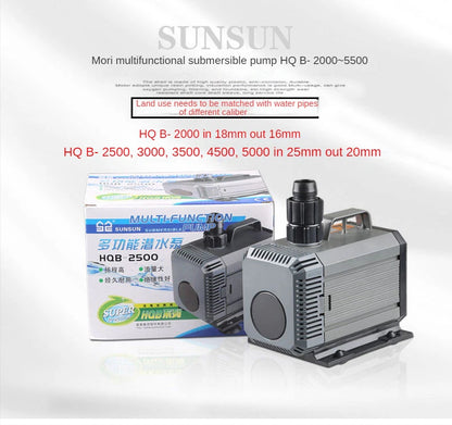 Aquarium Submersible Pump 220-240V Fountain Filter Fish Pond Silent Pump Amphibious Water Tank Fountain Side Suction Pump