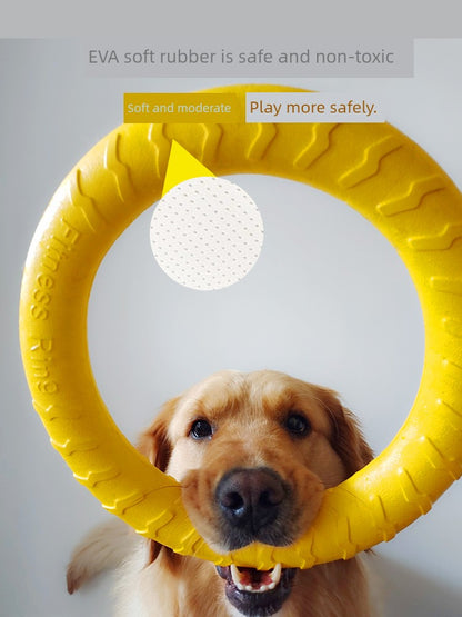 Large Dog Interactive Ring Golden Retriever Floating Water Relieving Stuffy Dog