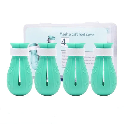 Adjustable Anti-Scratch Cat Claw Protector Bath Shoes