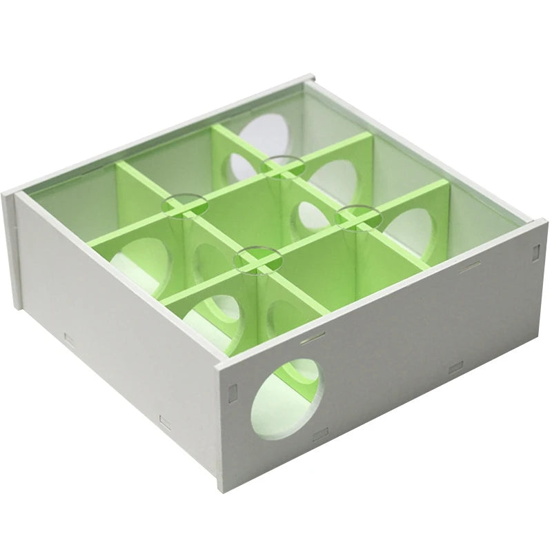 Hamster House Maze 9 Chambers 10 Holes Tunnel Exploring Toys Clear Cover for Dwarf Hamster Mini Gerbils Small Mice Drop Shipping