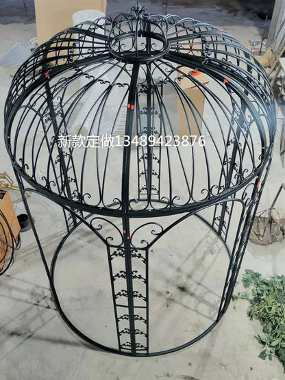 Bird Cage Outdoor Garden Shopping Mall Hot Pot Restaurant Oversized Bird Cage Metal Giant Cage