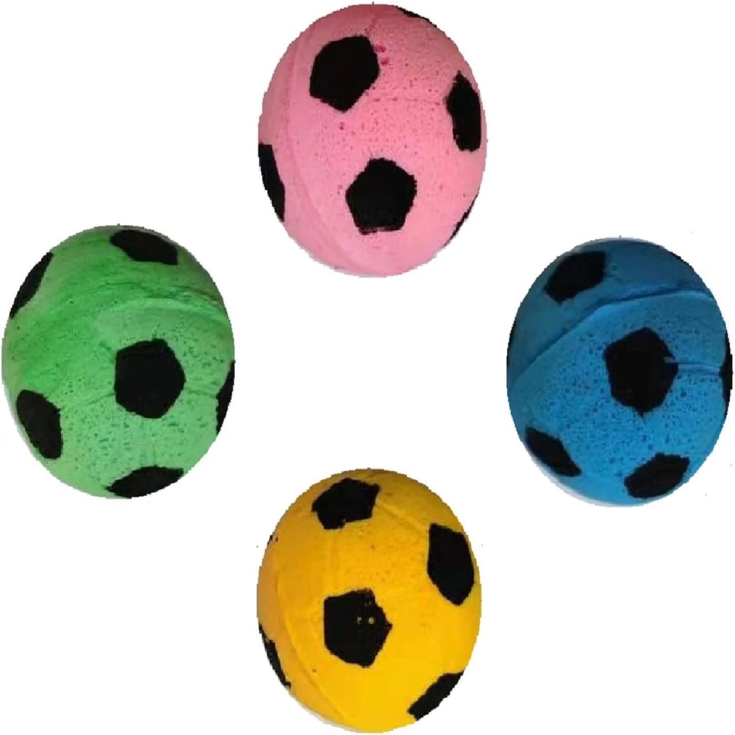 Interactive, Engaging Set of 12 Lightweight, Durable, Soft Foam Soccer Balls - Fun Pet Toys for Playful Cats to Keep Your Feline