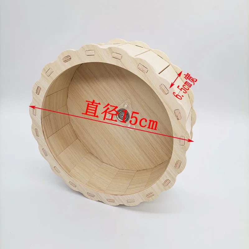 Hamster House DIY Hamster Wooden Gerbil Hideout House Canary Seesaw Pet Sport Wheel Exercise Toy Small Animal Toys