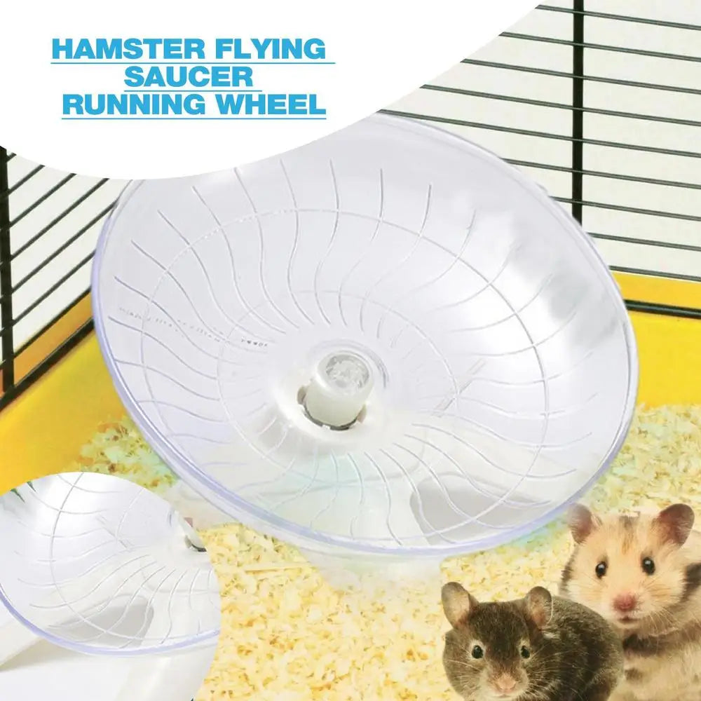 Hamster Running Wheel Super Silent 7 Inch Acrylic Running Disc Toy Thickened And Sturdy Hamster Accessories For Hamsters Gerbils