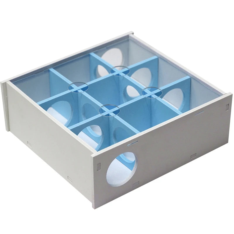 Hamster House Maze 9 Chambers 10 Holes Tunnel Exploring Toys Clear Cover for Dwarf Hamster Mini Gerbils Small Mice Drop Shipping