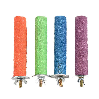 Bird Stand Grinding Stick Parrot Frosted Perch Stand For Cage Claw Sharpening Cage Perch Toy For Cockatiels Budgies Medium