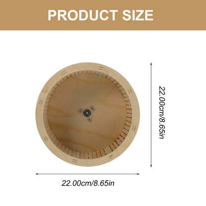Gerbil Toy Wood Silence Wheel Hamster Running Track Rollers Hamsters Exercise Spinners Pet Mice Race Furniture