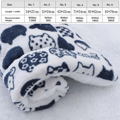 Soft Flannel Pet Bed Blanket