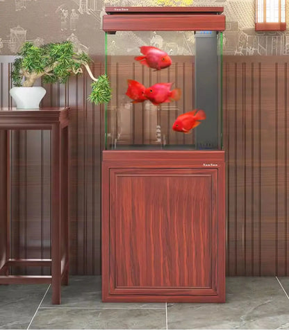 XL ultra-white glass fish tank living room large bottom filter ecological aquarium household arowana tank