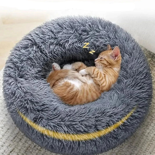 Round Plush Pet Bed