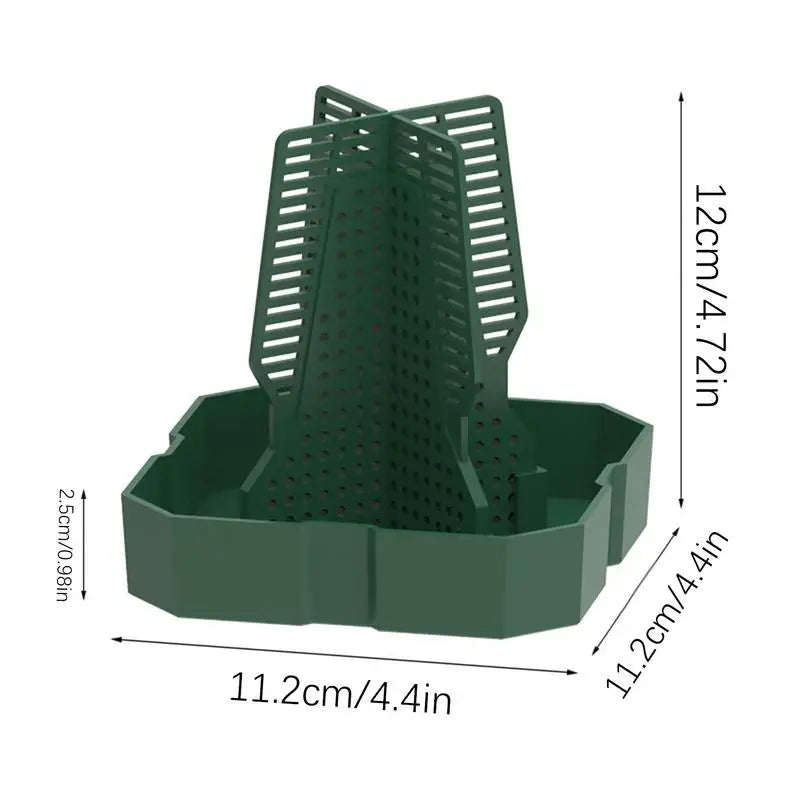 Bearded Dragon Feeder Chameleon Feeder Tank And Aquarium Accessories Professional Live Worm Organizer Anti-Escape Superworm